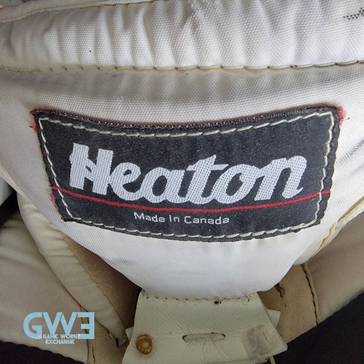 Martin Brodeur Game Used Goalie Pads 1996-97 New Jersey Devils Heaton Helite IV Photo-Matched AS-03492
