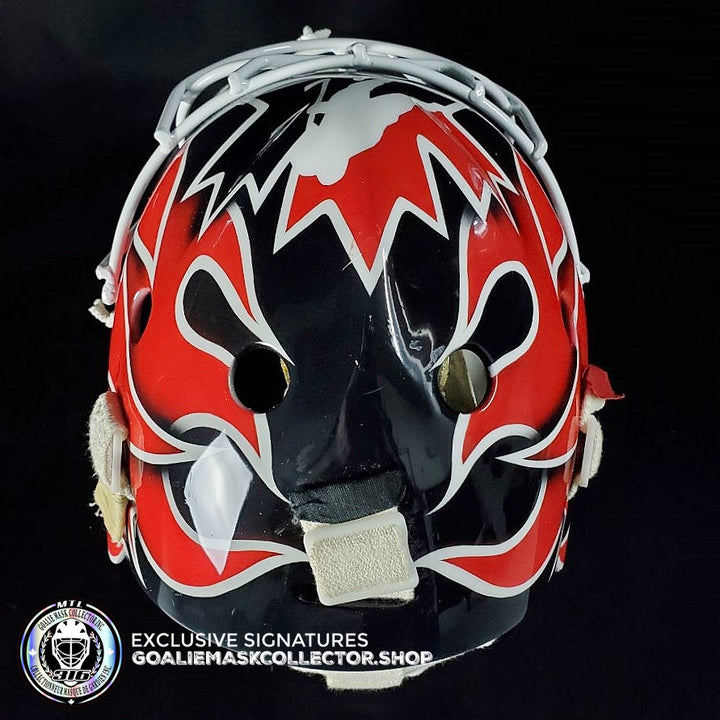 Martin Brodeur Game Worn Used Goalie Mask 2004 Gold Medal Team Canada World Cup Lefebvre CCM Shell + LOA From Brodeur Family + Photomatched + Signed & Inscribed AS-01481 - SOLD