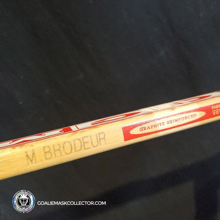Martin Brodeur Goalie Stick 2001 Stanley Cup Finals Game 4 New Jersey Devils vs Colorado Avalanche AS-02998