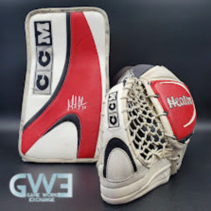 Martin Brodeur Signed Glove & Blocker Set CCM Game Model New Jersey Devils AS-03061