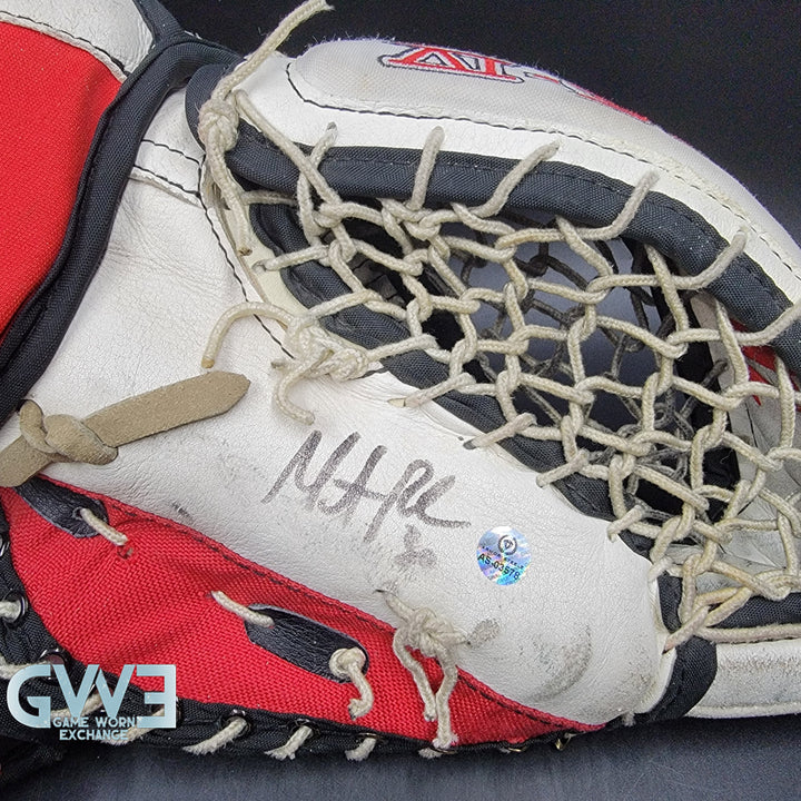 Martin Brodeur Signed Heaton Helite IV Goalie Glove & Blocker AS Edition Hard Signed AS-03578