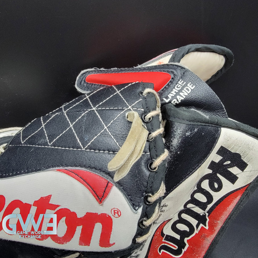Martin Brodeur Signed Heaton Helite IV Goalie Glove & Blocker AS Edition Hard Signed AS-03578