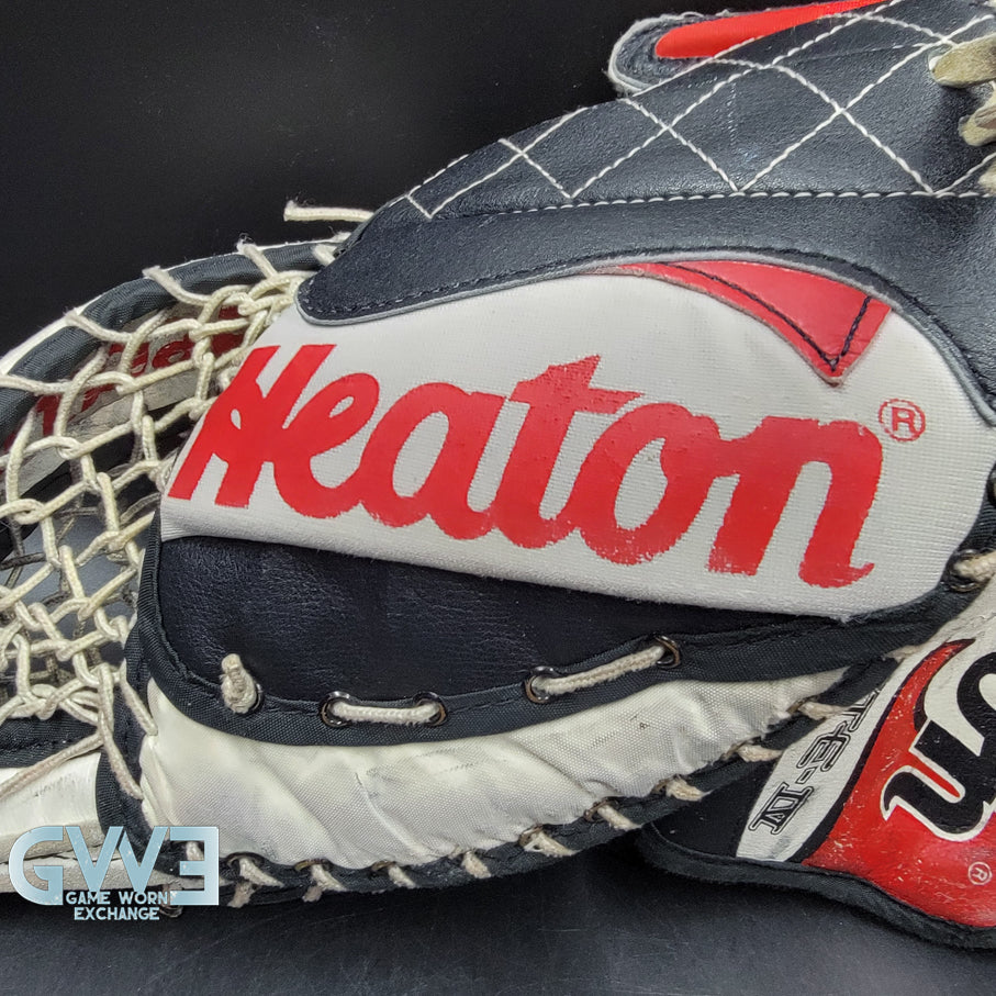 Martin Brodeur Signed Heaton Helite IV Goalie Glove & Blocker AS Edition Hard Signed AS-03578