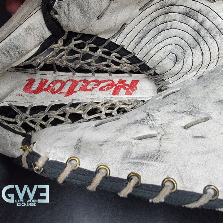 Martin Brodeur Signed Heaton Helite IV Goalie Glove & Blocker AS Edition Hard Signed AS-03578