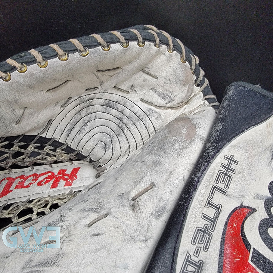 Martin Brodeur Signed Heaton Helite IV Goalie Glove & Blocker AS Edition Hard Signed AS-03578