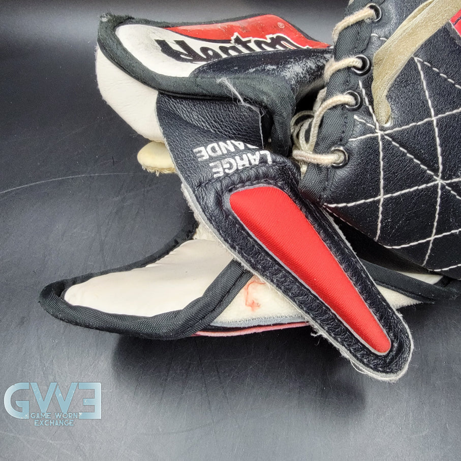 Martin Brodeur Signed Heaton Helite IV Goalie Glove & Blocker AS Edition Hard Signed AS-03578