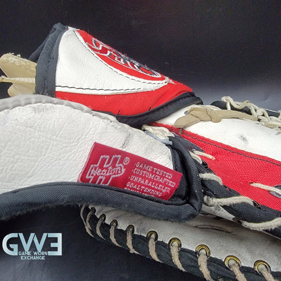 Martin Brodeur Signed Heaton Helite IV Goalie Glove & Blocker AS Edition Hard Signed AS-03578