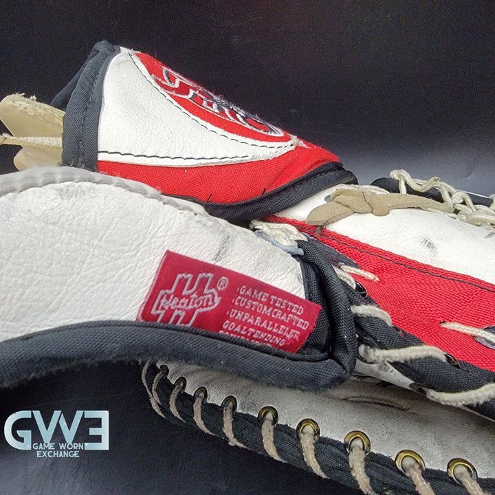 Martin Brodeur Signed Heaton Helite IV Goalie Glove & Blocker AS Edition Hard Signed AS-03578