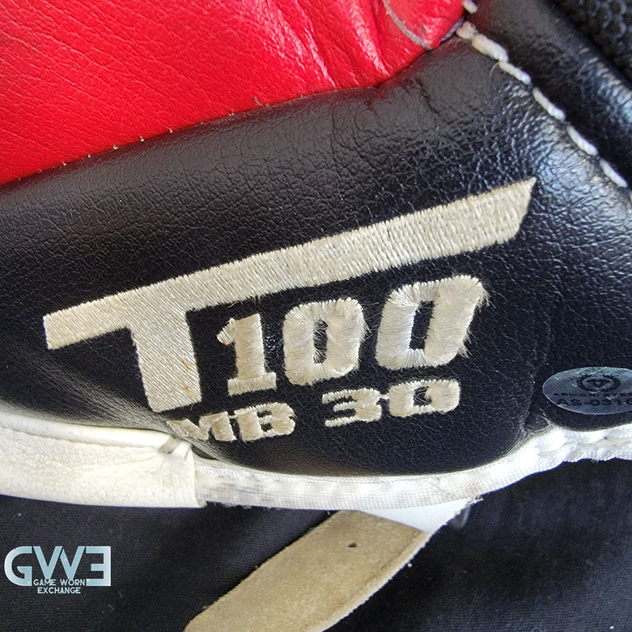 Martin Brodeur Style Goalie Pads 2010 Team Canada Olympics & 2009-10 New Jersey Devils Tribute Sherwood Model AS-03151
