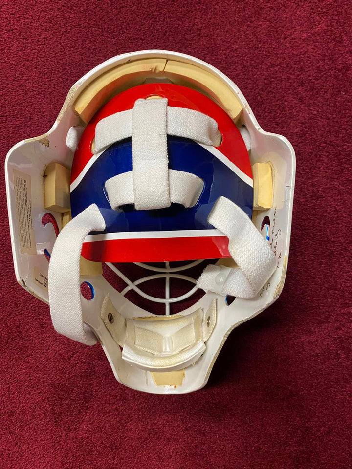 Mike Richter Game Worn Goalie Mask 1996 New York Rangers Directly from the Ed Cubberly Collection + LOA Signed by Ed Cubberly & Mike Richter