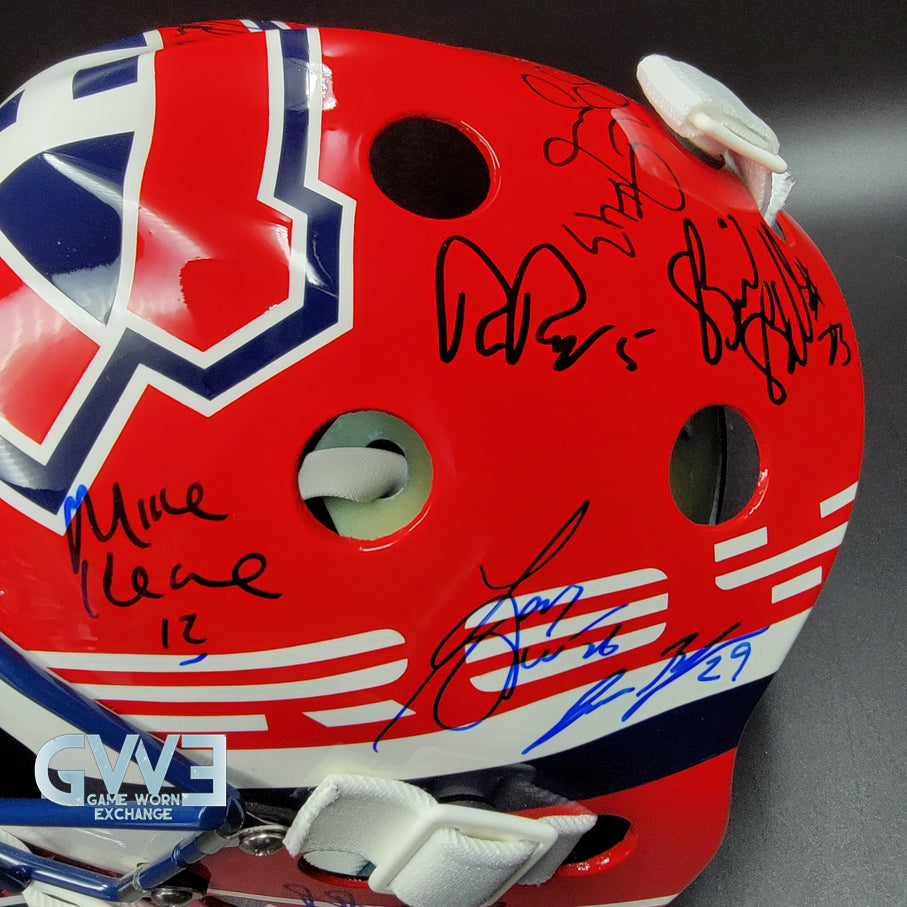 Patrick Roy Signed Goalie Mask Full Team Montreal Canadiens 1993 Stanley Cup Winning Team Autographed AS-03532