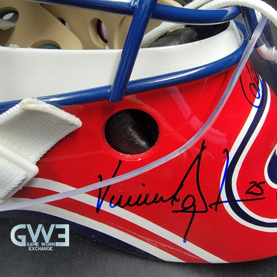 Patrick Roy Signed Goalie Mask Full Team Montreal Canadiens 1993 Stanley Cup Winning Team Autographed AS-03532