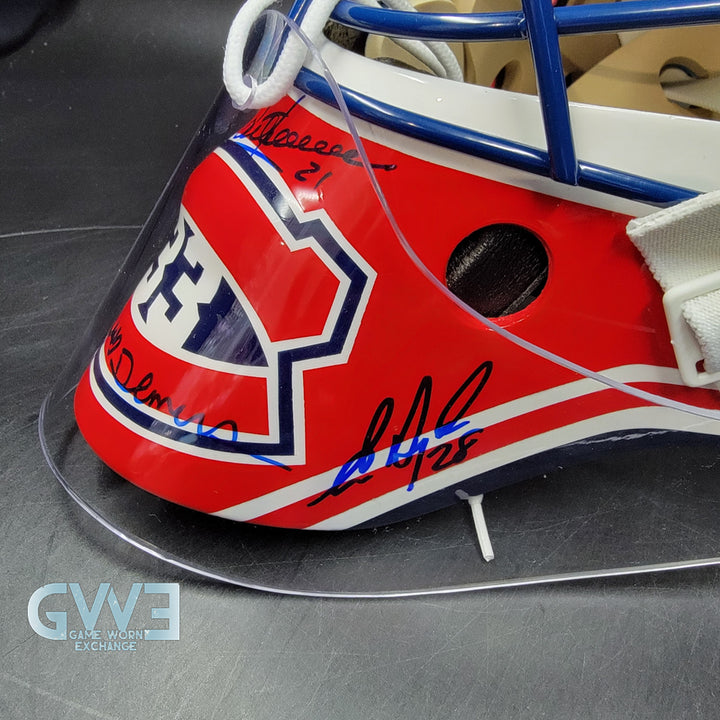 Patrick Roy Signed Goalie Mask Full Team Montreal Canadiens 1993 Stanley Cup Winning Team Autographed AS-03532