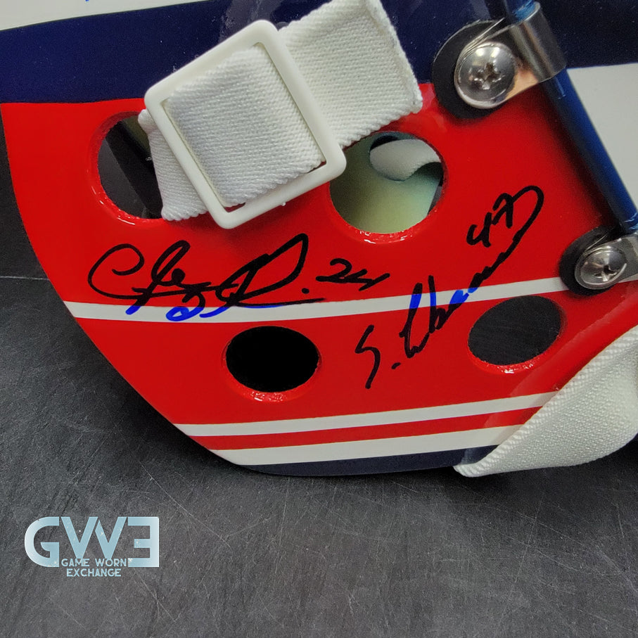 Patrick Roy Signed Goalie Mask Full Team Montreal Canadiens 1993 Stanley Cup Winning Team Autographed AS-03532
