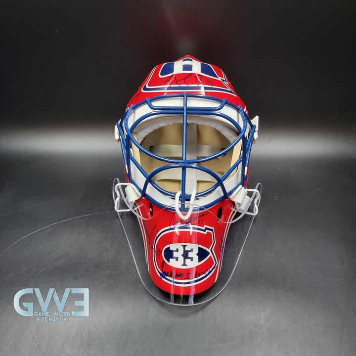 Patrick Roy Signed Goalie Mask Full Team Montreal Canadiens 1993 Stanley Cup Winning Team Autographed AS-03532