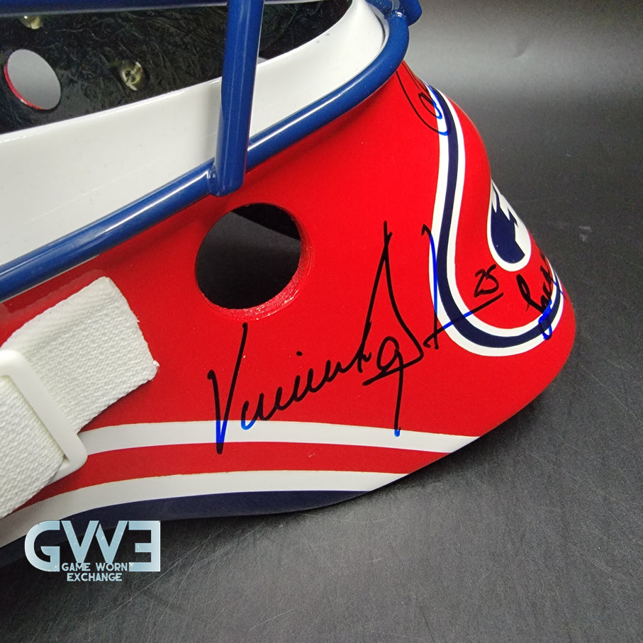 Patrick Roy Signed Goalie Mask Full Team Montreal Canadiens 1993 Stanley Cup Winning Team Autographed AS-03532