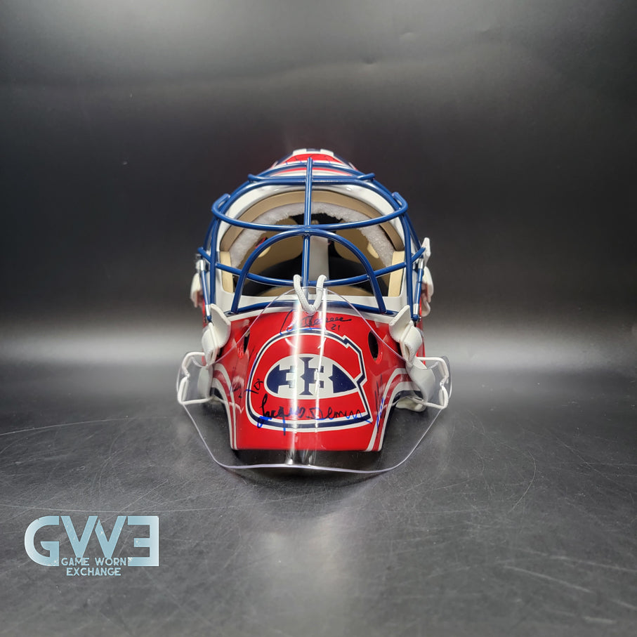 Patrick Roy Signed Goalie Mask Full Team Montreal Canadiens 1993 Stanley Cup Winning Team Autographed AS-03532