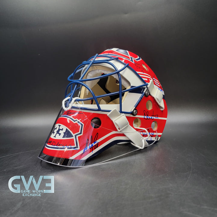 Patrick Roy Signed Goalie Mask Full Team Montreal Canadiens 1993 Stanley Cup Winning Team Autographed AS-03532