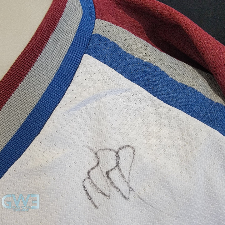 Patrick Roy 2001-2002 Colorado Avalanche Team-Signed Jersey CCM XL Autographed by Roy, Sakic, Forsberg, Blake, Hejduk AS-03522