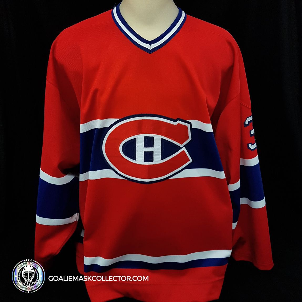 Patrick Roy Game Worn Jersey Montreal Canadiens Red Early 1993 95 Seas Game Worn Exchange