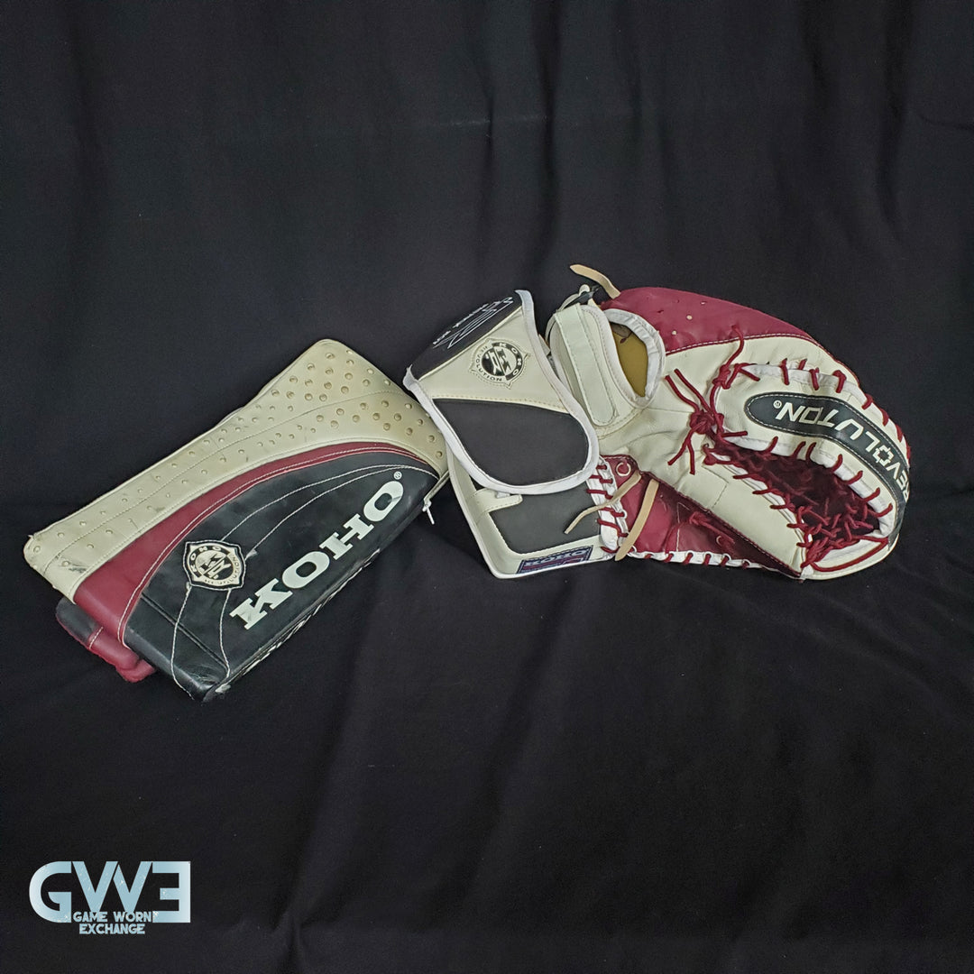 Patrick Roy Glove & Blocker Game Used 1996-97 Colorado Avalanche Koho Photomatched AS-03180-SOLD