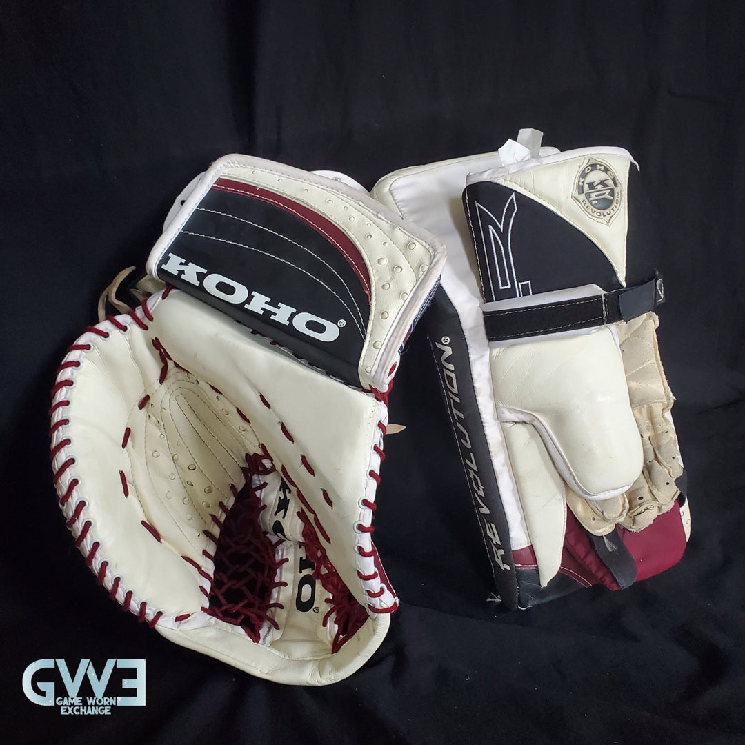 Patrick Roy Glove & Blocker Game Used 1996-97 Colorado Avalanche Koho Photomatched AS-03180-SOLD