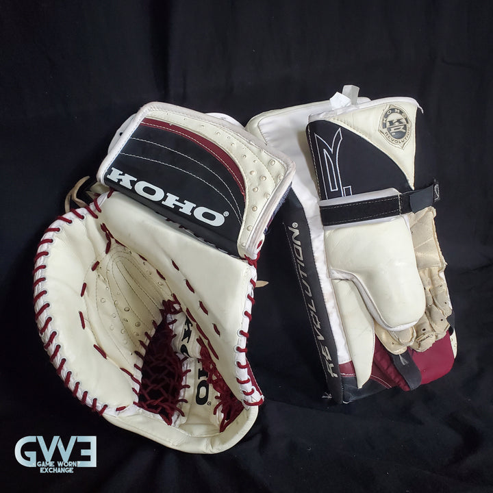 Patrick Roy Glove & Blocker Game Used 1996-97 Colorado Avalanche Koho Photomatched AS-03180-SOLD