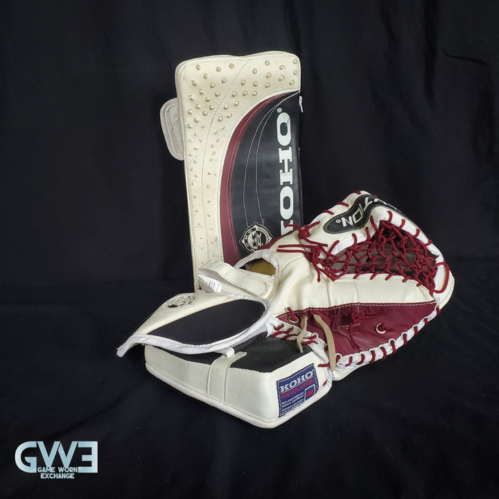 Patrick Roy Glove & Blocker Game Used 1996-97 Colorado Avalanche Koho Photomatched AS-03180-SOLD