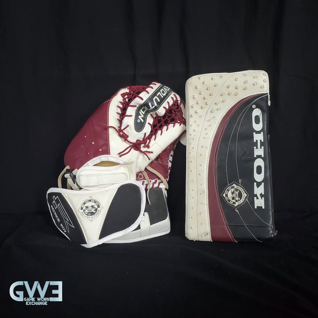 Patrick Roy Glove & Blocker Game Used 1996-97 Colorado Avalanche Koho Photomatched AS-03180-SOLD