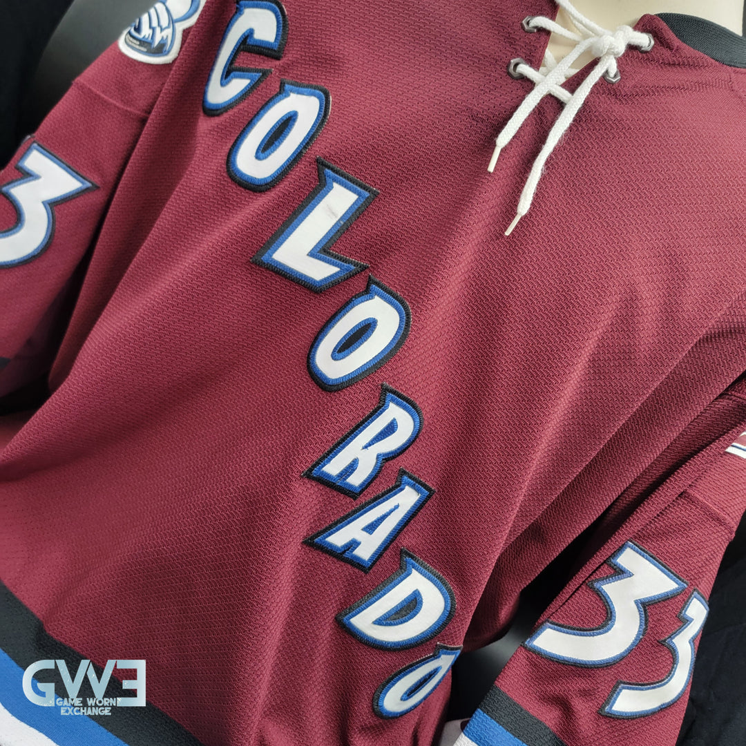 Patrick Roy Jersey Game Worn Used 2001-02 Colorado Avalanche from the Bob Hartley Collection AS-03273