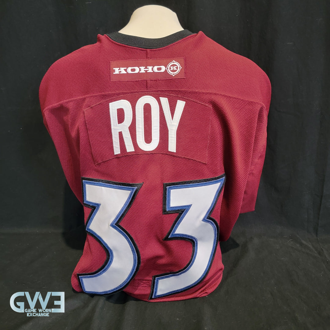 Patrick Roy Jersey Game Worn Used 2001-02 Colorado Avalanche from the Bob Hartley Collection AS-03273