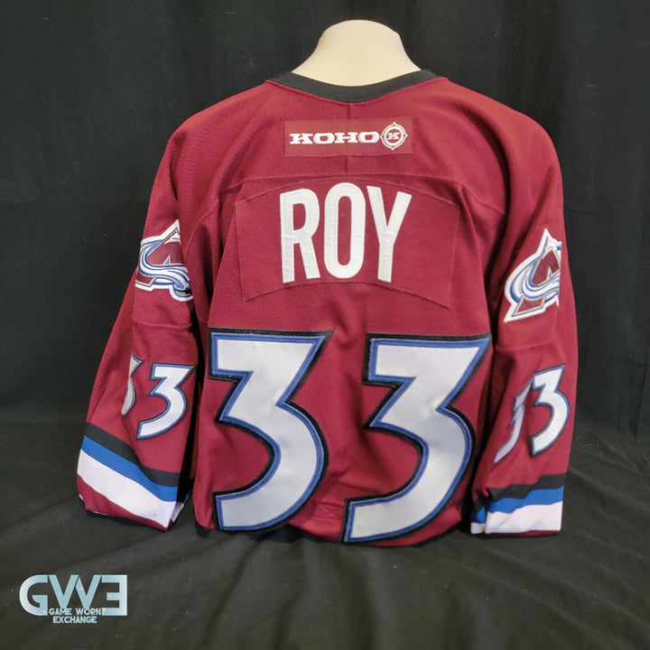 Patrick Roy Jersey Game Worn Used 2001-02 Colorado Avalanche from the Bob Hartley Collection AS-03273