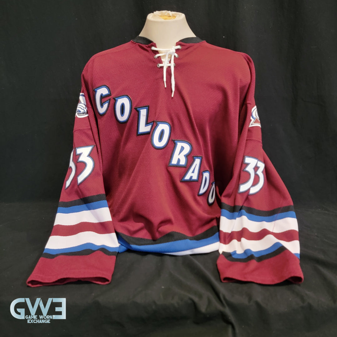 Patrick Roy Jersey Game Worn Used 2001-02 Colorado Avalanche from the Bob Hartley Collection AS-03273