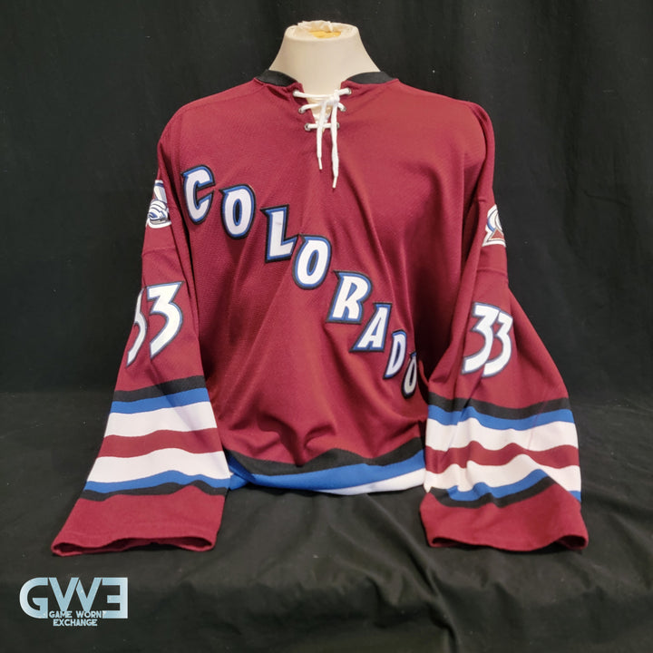 Patrick Roy Jersey Game Worn Used 2001-02 Colorado Avalanche from the Bob Hartley Collection AS-03273