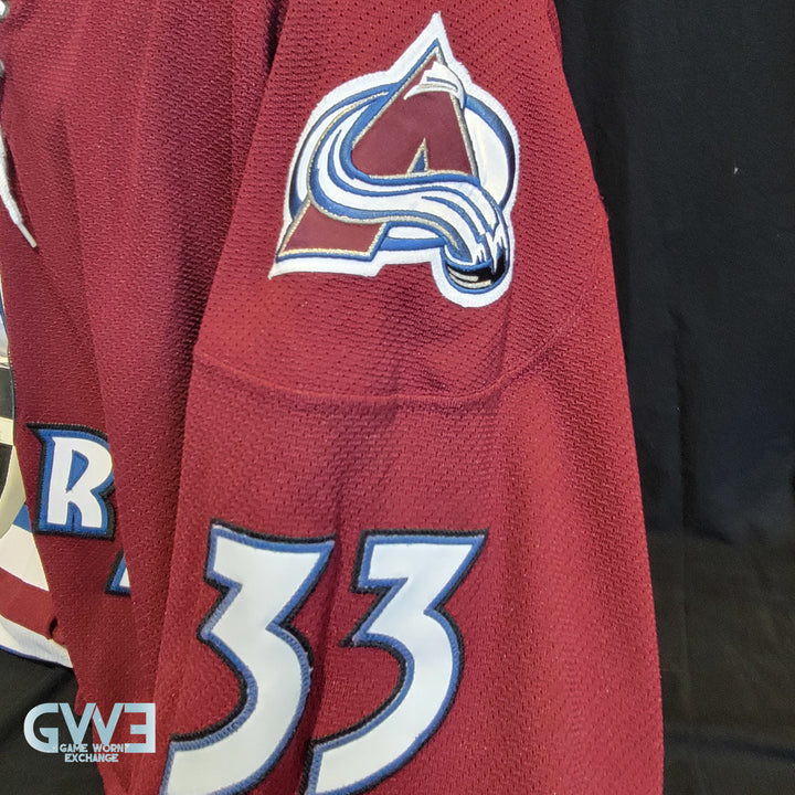 Patrick Roy Jersey Game Worn Used 2001-02 Colorado Avalanche from the Bob Hartley Collection AS-03273