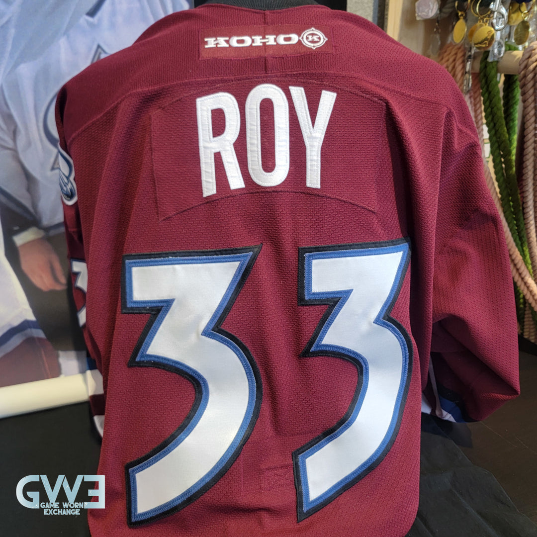 Patrick Roy Jersey Game Worn Used 2001-02 Colorado Avalanche from the Bob Hartley Collection AS-03273