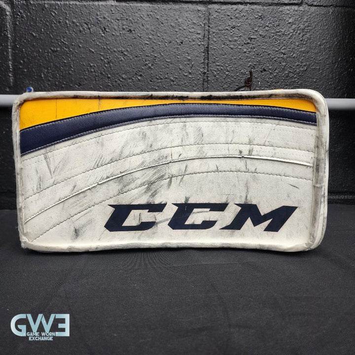 Ryan Miller Game Worn Used Goalie Glove and Blocker 2013-14 Buffalo Sabres and St. Louis Blues AS-02959 - SOLD