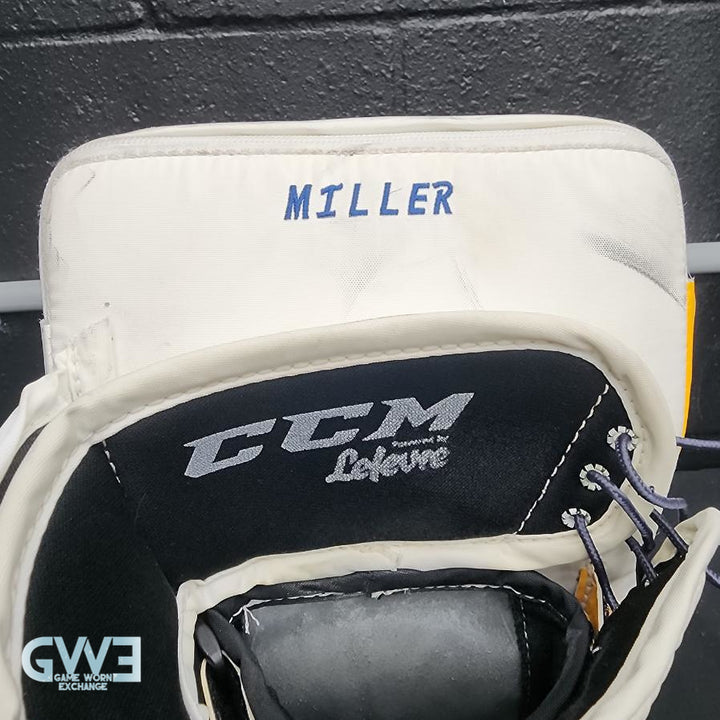 Ryan Miller Game Worn Used Goalie Glove and Blocker 2013-14 Buffalo Sabres and St. Louis Blues AS-02959 - SOLD