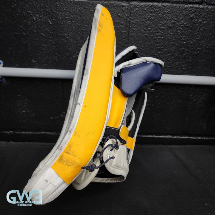 Ryan Miller Game Worn Used Goalie Glove and Blocker 2013-14 Buffalo Sabres and St. Louis Blues AS-02959 - SOLD
