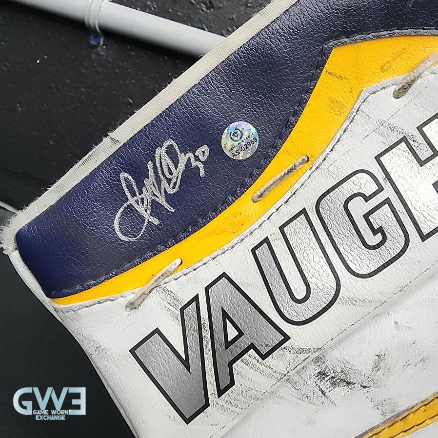 Ryan Miller Game Worn Used Goalie Glove and Blocker 2013-14 Buffalo Sabres and St. Louis Blues AS-02959 - SOLD