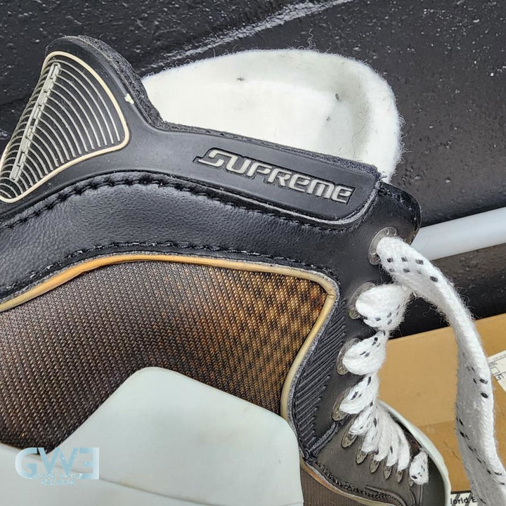 Ryan Miller Game Worn Used Goalie Skates 2009-10 and Game Issued Reebok Stick 2013-14 Buffalo Sabres - AS-02960 - SOLD