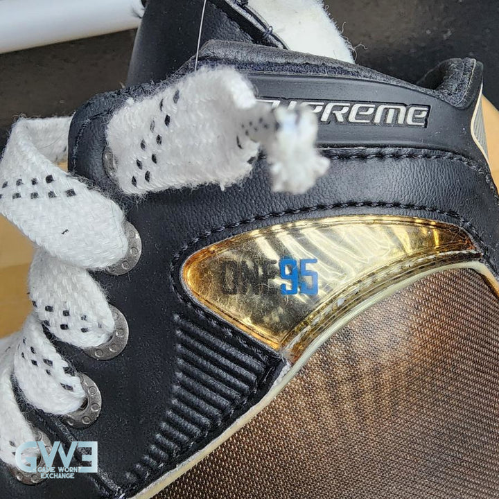 Ryan Miller Game Worn Used Goalie Skates 2009-10 and Game Issued Reebok Stick 2013-14 Buffalo Sabres - AS-02960 - SOLD