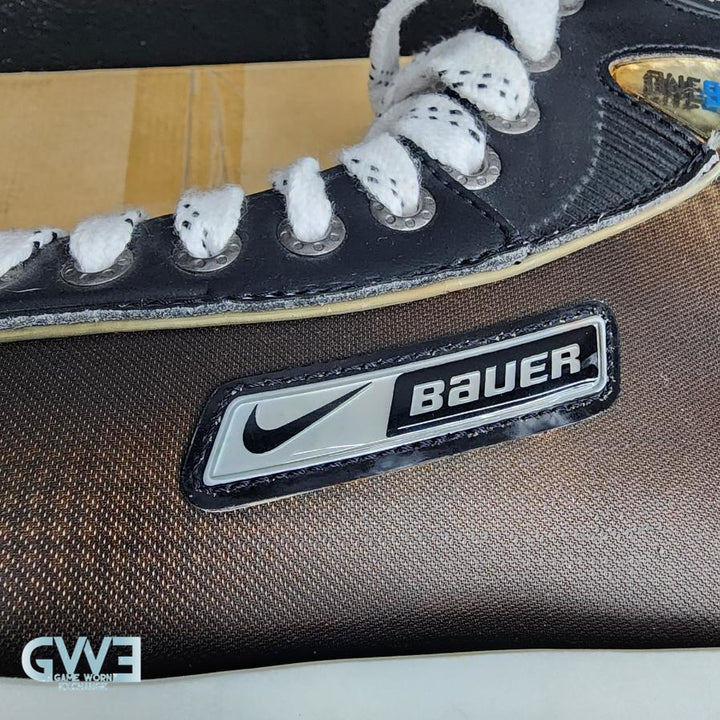 Ryan Miller Game Worn Used Goalie Skates 2009-10 and Game Issued Reebok Stick 2013-14 Buffalo Sabres - AS-02960 - SOLD