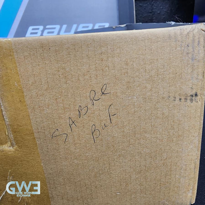 Ryan Miller Game Worn Used Goalie Skates 2009-10 and Game Issued Reebok Stick 2013-14 Buffalo Sabres - AS-02960 - SOLD