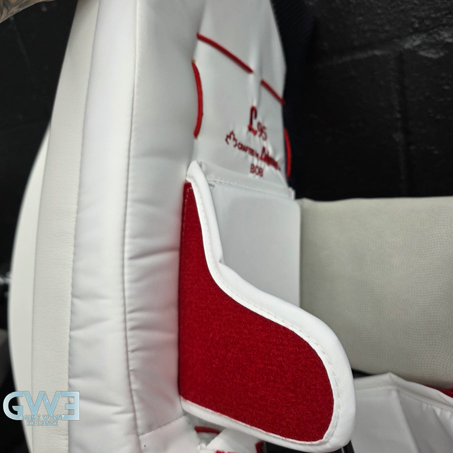 Sergei Bobrovsky Game Issued Used Goalie Pads 2025-26 Florida Panthers True Lefevre HRZDUS L95 Inscription 11-29 K Whitmore NHL AS-02978