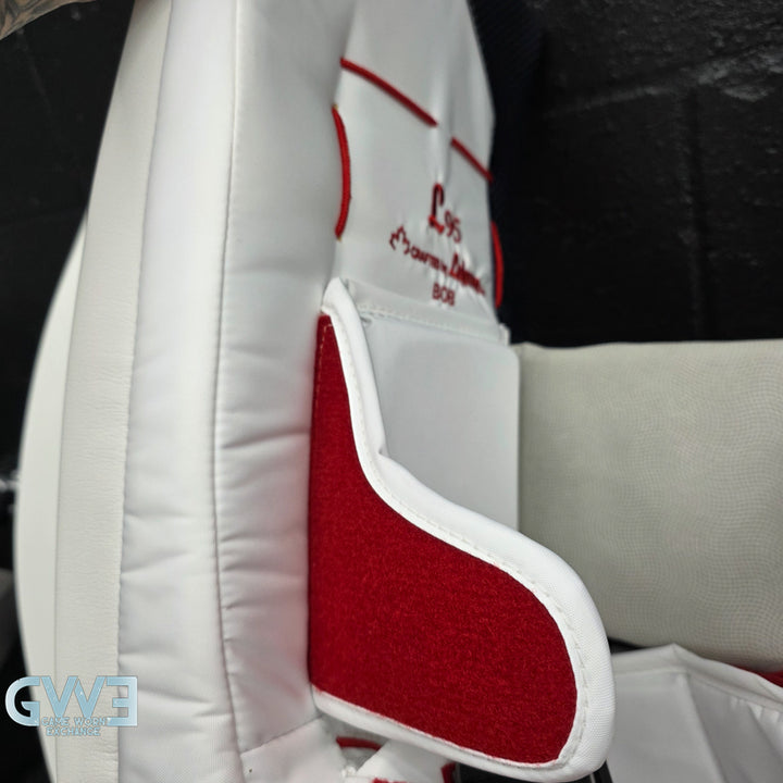 Sergei Bobrovsky Game Issued Used Goalie Pads 2025-26 Florida Panthers True Lefevre HRZDUS L95 Inscription 11-29 K Whitmore NHL AS-02978