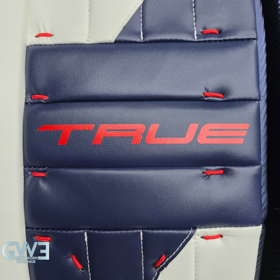 Sergei Bobrovsky Game Issued Used Goalie Pads 2025-26 Florida Panthers True Lefevre HRZDUS L95 Inscription 11-29 K Whitmore NHL AS-02978