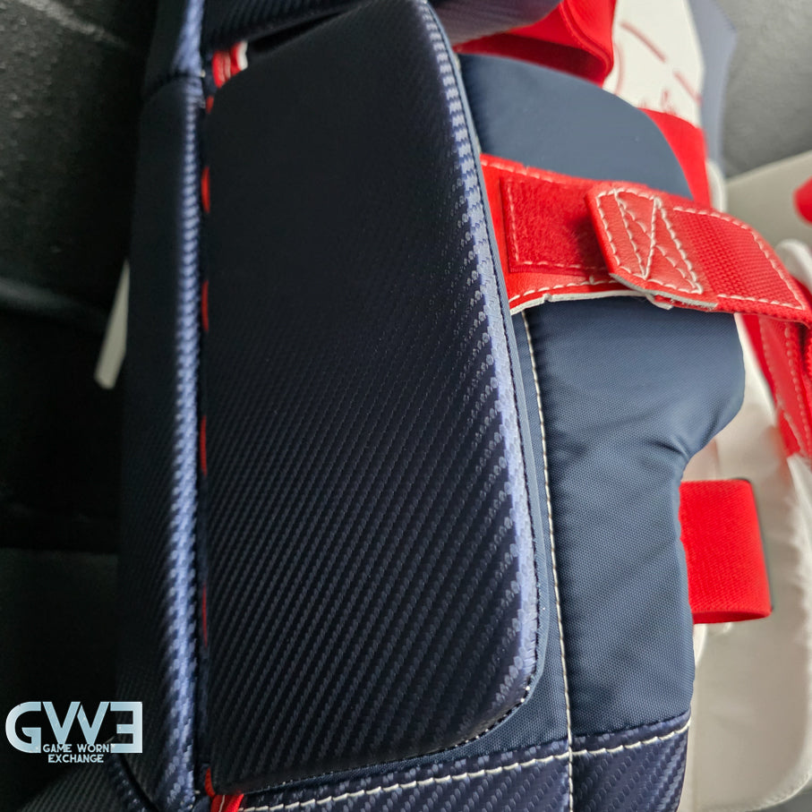 Sergei Bobrovsky Game Issued Used Goalie Pads 2025-26 Florida Panthers True Lefevre HRZDUS L95 Inscription 11-29 K Whitmore NHL AS-02978