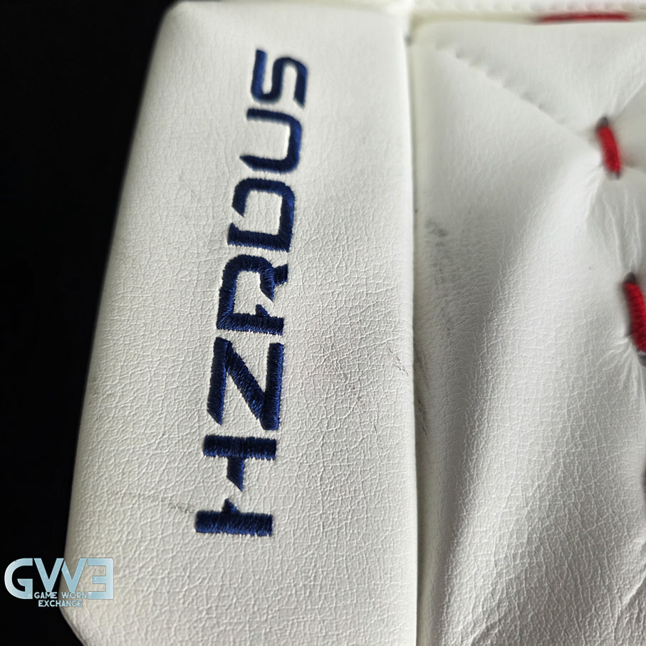 Sergei Bobrovsky Game Used Goalie Pads 2023-24 Stanley Cup Winning Season Florida Panthers Autographed Signed True Lefevre HRZDUS PX4 AS-03241