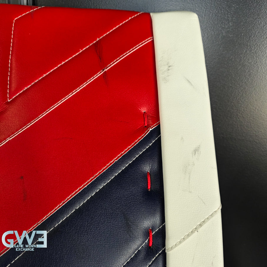 Sergei Bobrovsky Game Used Goalie Pads 2023-24 Stanley Cup Winning Season Florida Panthers Autographed Signed True Lefevre HRZDUS PX4 AS-03241